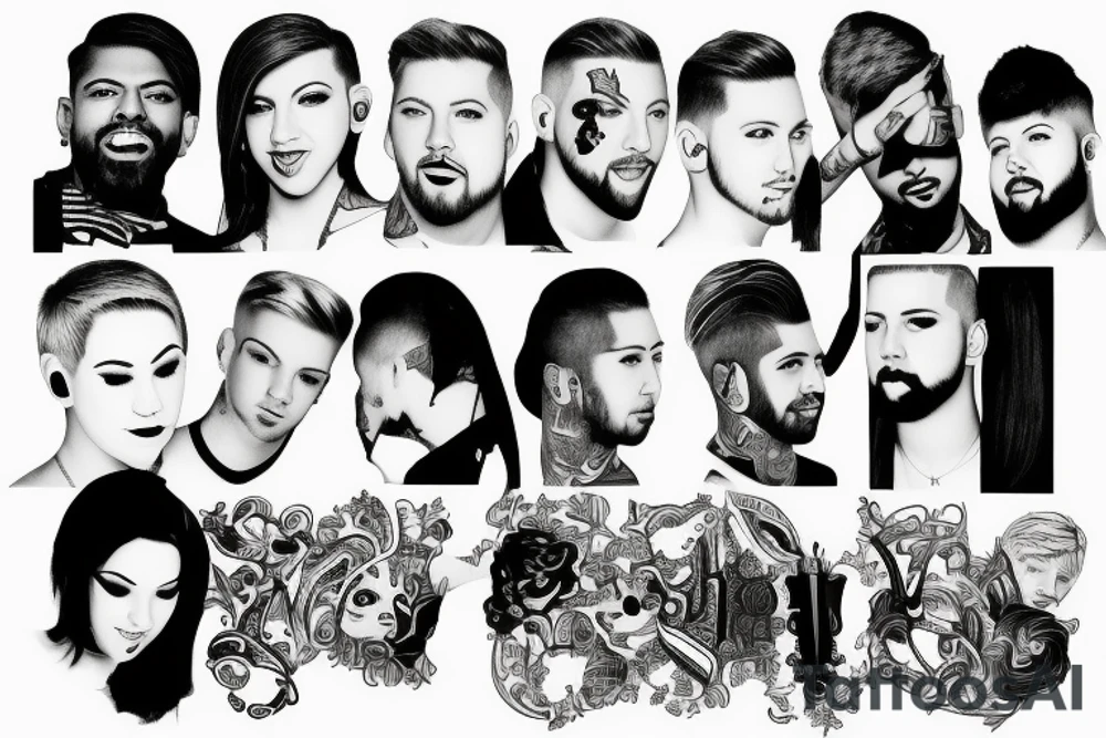 small pentatonix tattoo tattoo idea