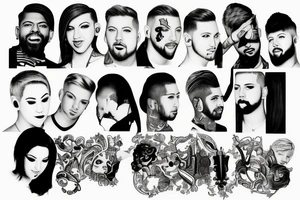small pentatonix tattoo tattoo idea