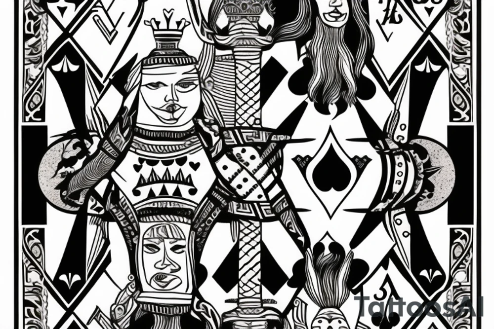 Ace of spade playing card , but without an image tattoo idea