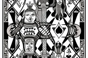 Ace of spade playing card , but without an image tattoo idea