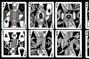 Plane Ace of spade playing card tattoo idea