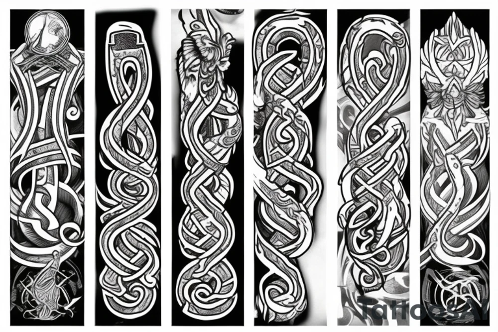 caduceus staff tattoo idea