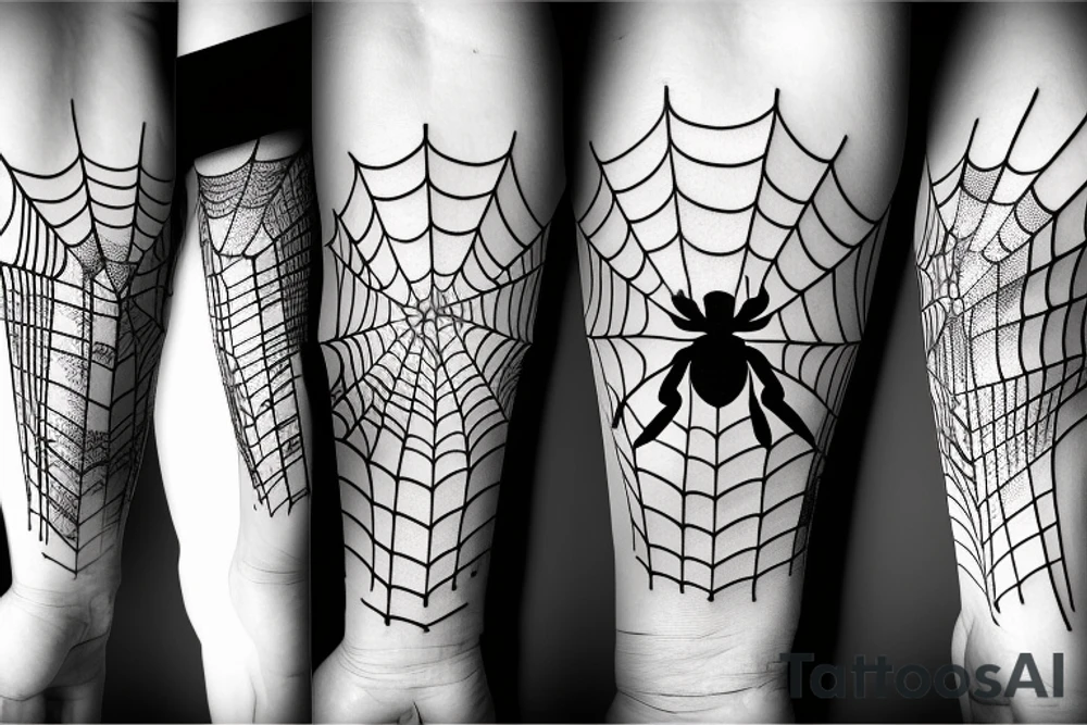 Big lightbulb spider tattoo idea