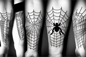 Big lightbulb spider tattoo idea