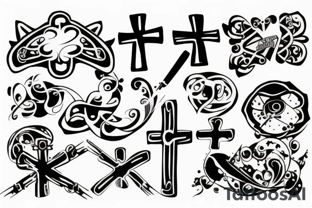 a cross tattoo idea