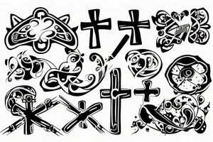 a cross tattoo idea