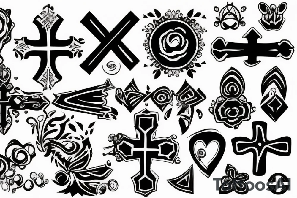 a cross tattoo idea