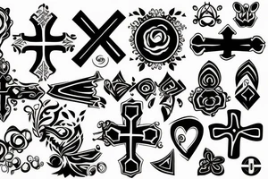 a cross tattoo idea