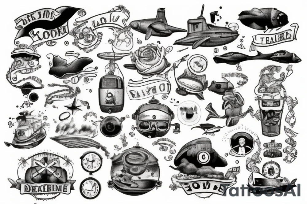 Submarine tattoo idea