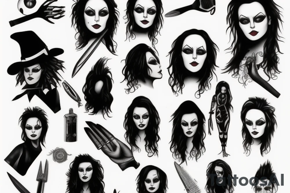 Edward scissor hands tattoo idea