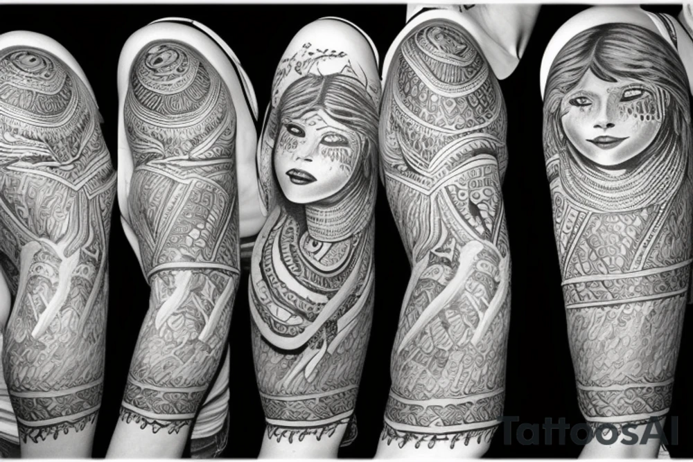 female angel tattoo idea