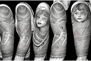 female angel tattoo idea