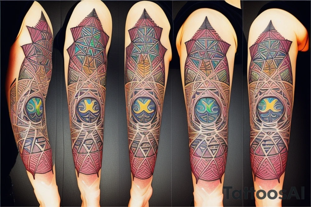 Seven chakras tattoo idea