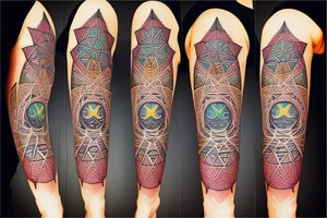 Seven chakras tattoo idea