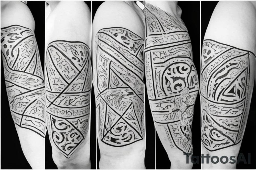 Roman Numeral 7 with vine wrapped around tattoo idea