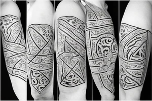 Roman Numeral 7 with vine wrapped around tattoo idea