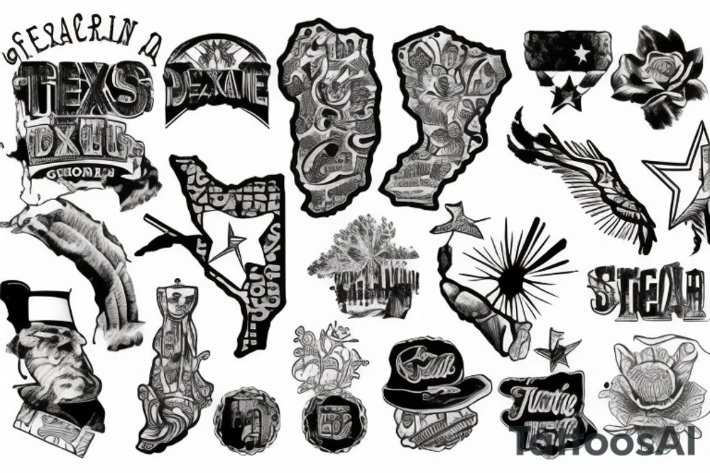 texas to georgia tattoo idea
