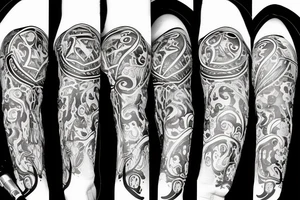 an acoustic guitar with a microphone wrapped around it tattoo idea