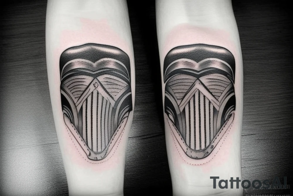 black road truck tattoo idea