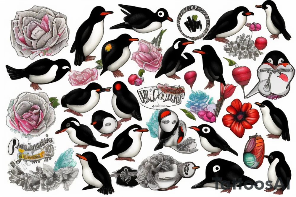 pinguinos tattoo idea