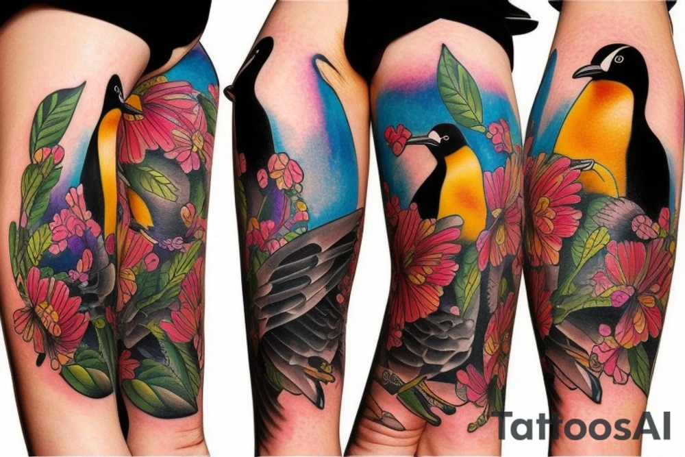pinguinos tattoo idea