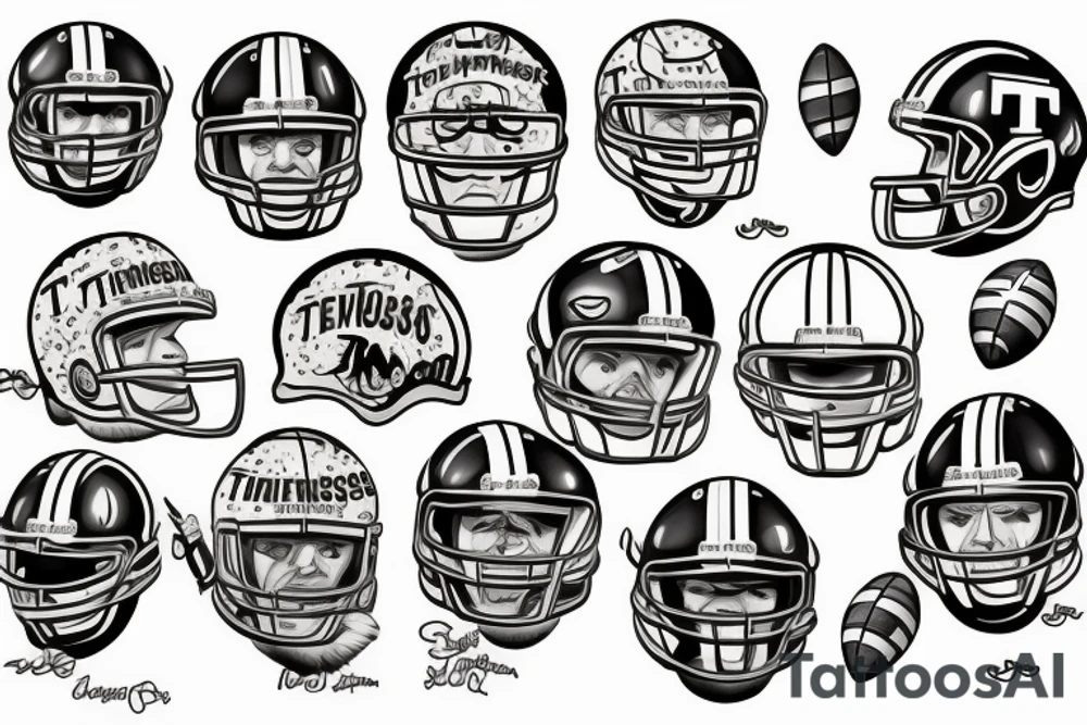 Tennessee god football tattoo idea