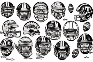 Tennessee god football tattoo idea