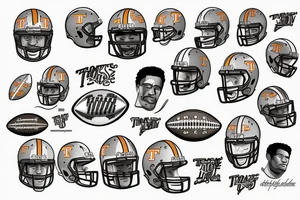 Tennessee god football tattoo idea