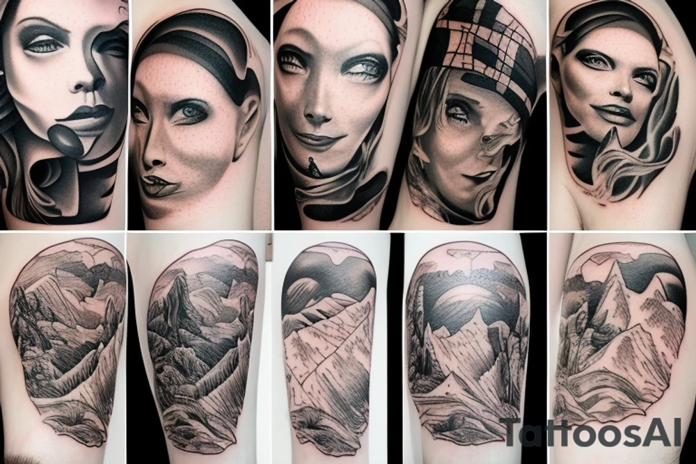 Mountains tattoo idea