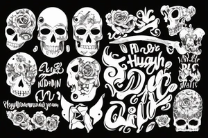 The name Hugh tattoo idea