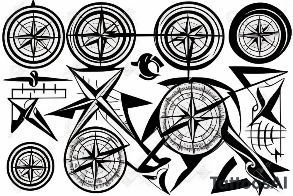 God's compass tattoo idea