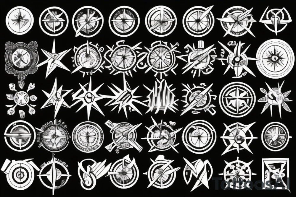 God's compass tattoo idea
