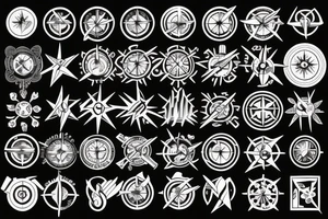 God's compass tattoo idea