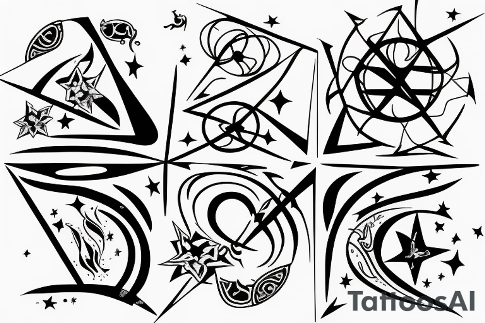 Gemini constellation tattoo idea