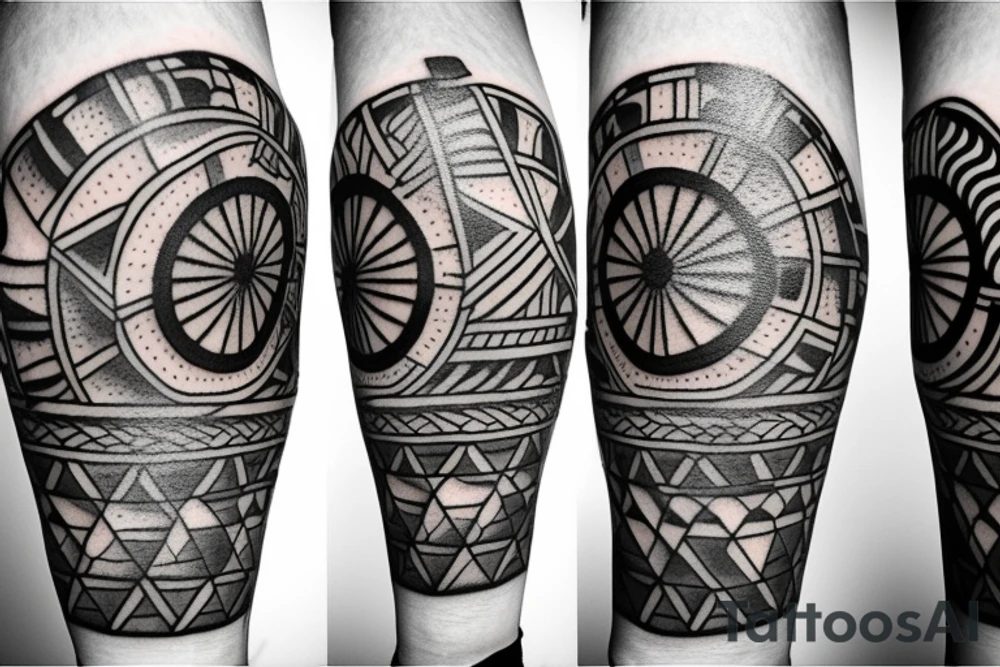 Indian God's compass tattoo idea