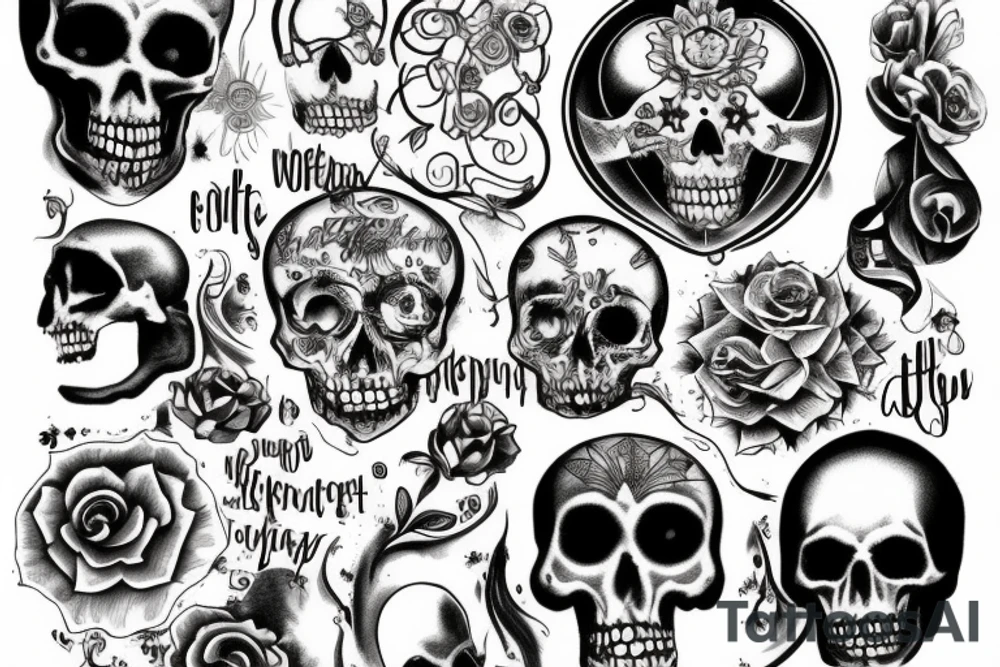 memento mori words tattoo idea