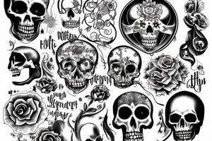 memento mori words tattoo idea