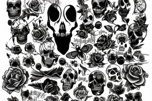 words; memento mori tattoo idea