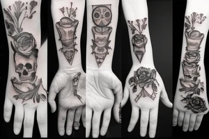 words; memento mori hand tattoo tattoo idea