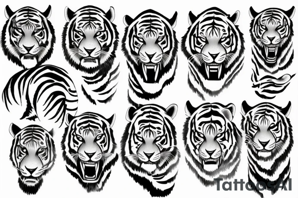 Tiger tattoo idea