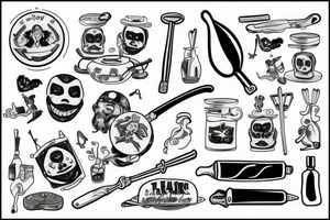 frying pan tattoo idea