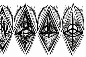 the deathly hallows, three versions for brothers tattoo idea