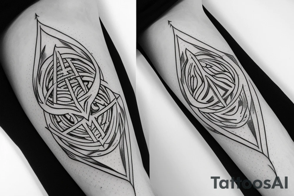 the deathly hallows, three versions for brothers tattoo idea