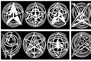 the deathly hallows from harry potter, three versions for brothers tattoo idea