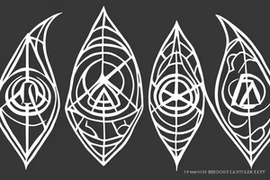the deathly hallows from harry potter, three versions for brothers tattoo idea