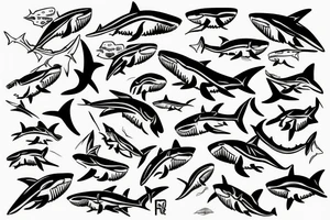 A shark from my side to my lower back to cover a scar on my lower back tattoo idea