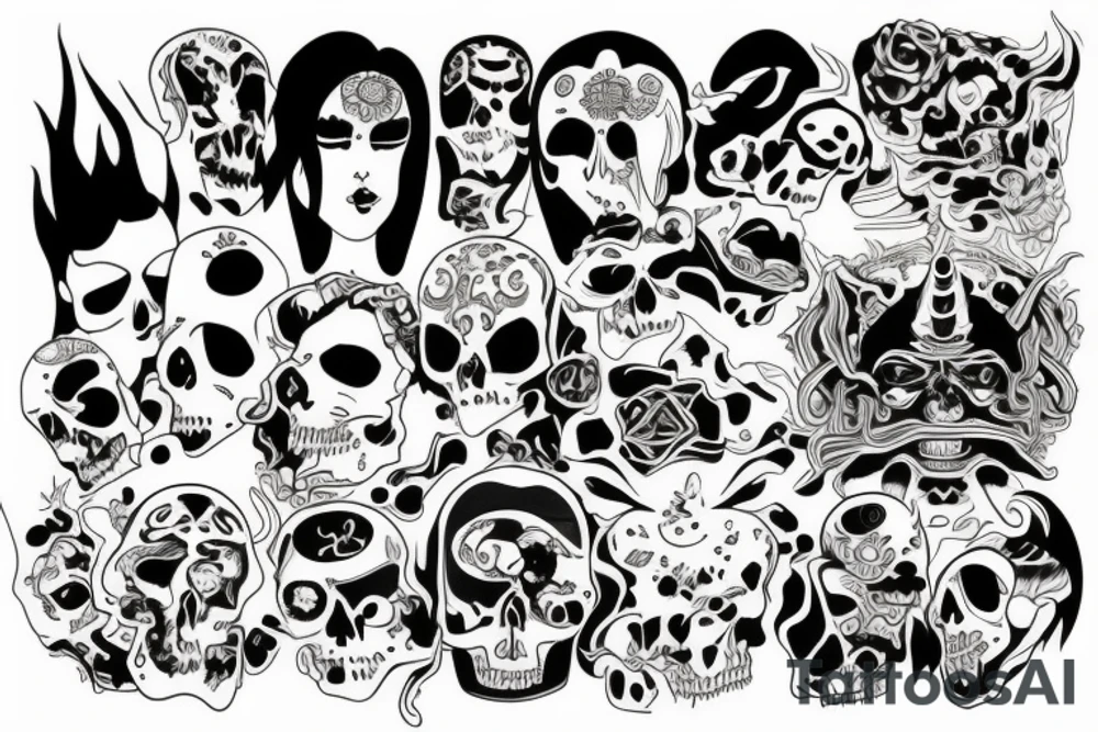 Hades y el inframundo tattoo idea