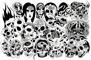Hades y el inframundo tattoo idea