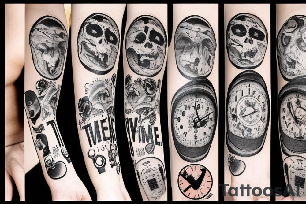 Time heals all wounds, but time leaves the nasties scars tattoo idea