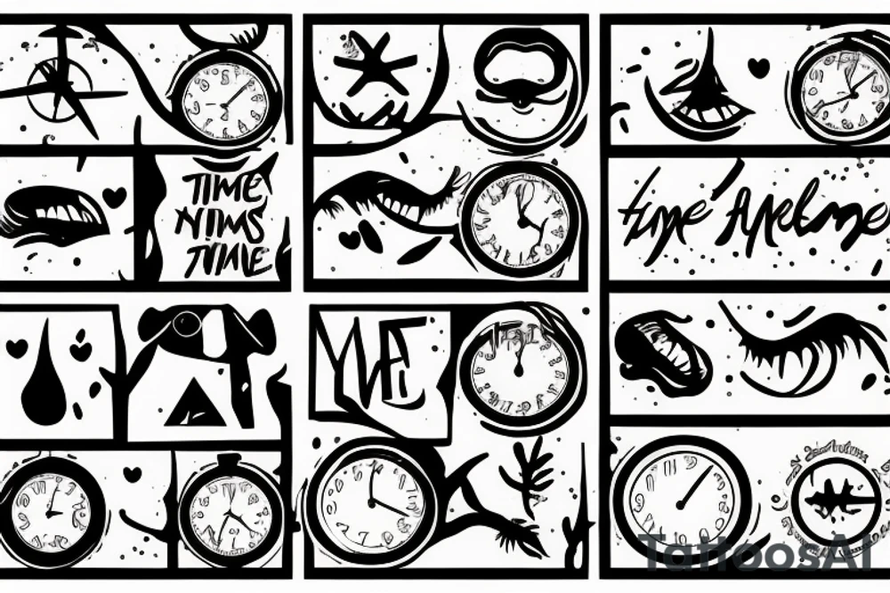 Time heals all wounds, but time leaves the nasties scars tattoo idea